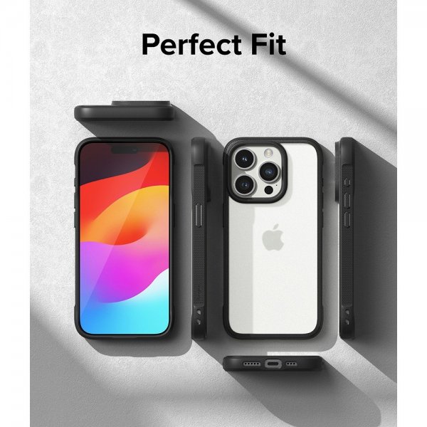 Ringke iPhone 15 Pro -suojakuori Fusion Bold Matte Black
