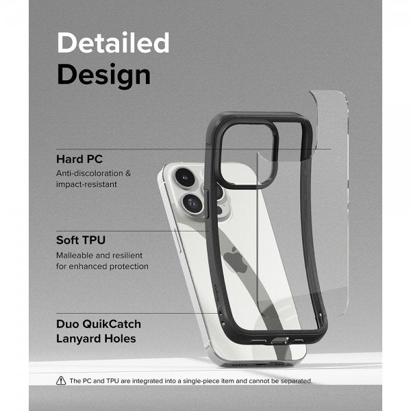 Ringke iPhone 15 Pro Kuori Fusion Bold Musta