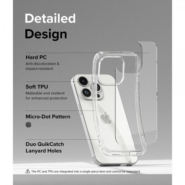 Ringke iPhone 15 Pro Kuori Fusion Clear