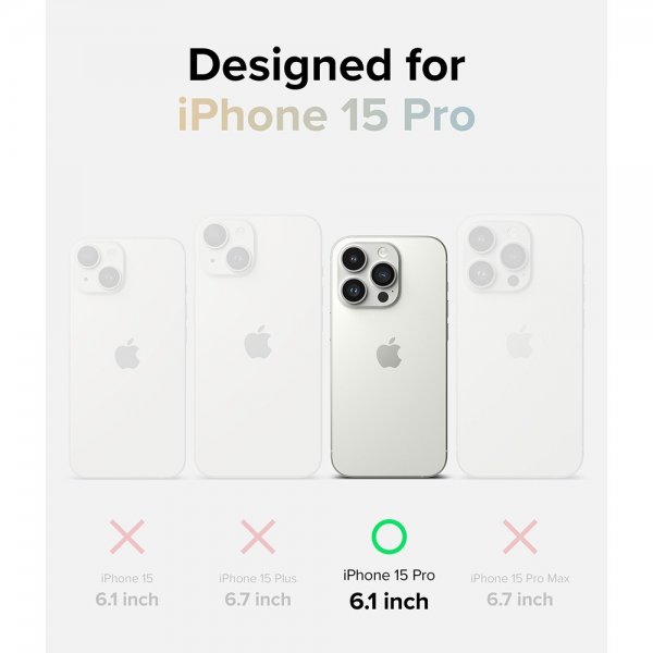 Ringke iPhone 15 Pro Kuori Fusion Design Seoul