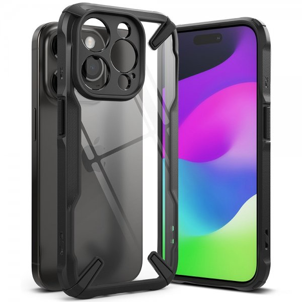 Ringke iPhone 15 Pro Kuori Fusion X Musta