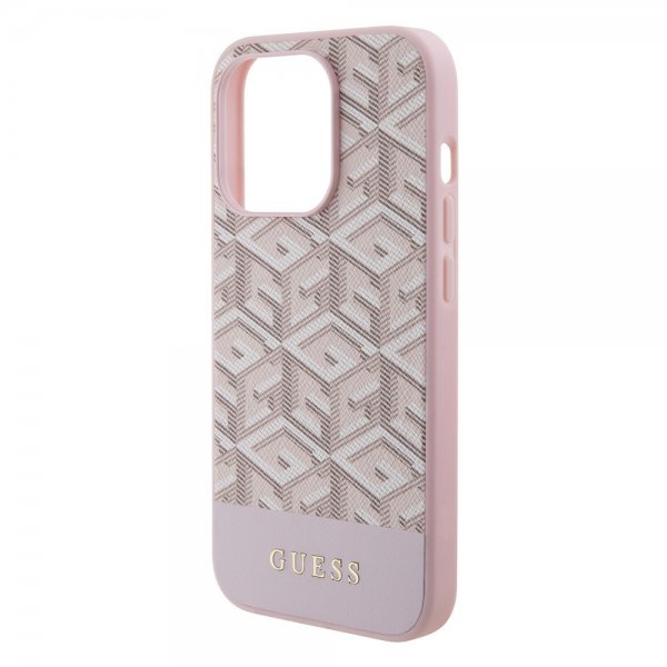 Guess iPhone 15 Pro Kuori G Cube MagSafe Pinkki