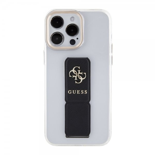 Guess iPhone 15 Pro Kuori Grip Stand Clear Transparent