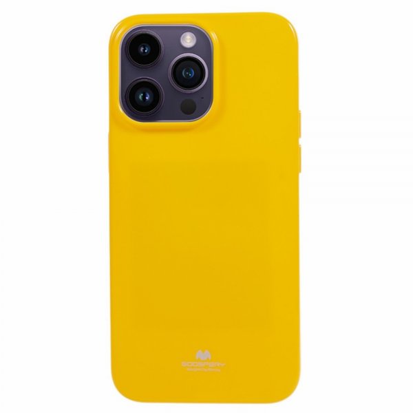 Mercury iPhone 15 Pro Kuori Jelly Glitter Keltainen