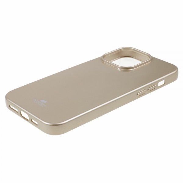 Mercury iPhone 15 Pro Kuori Jelly Glitter Kulta