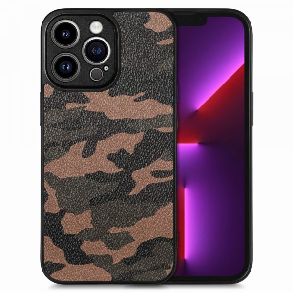 iPhone 15 Pro Camouflage Ruskea Suojakuori