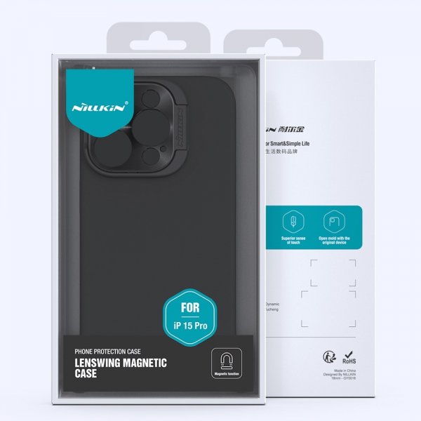 Nillkin iPhone 15 Pro Kuori LensWing MagSafe Sininen