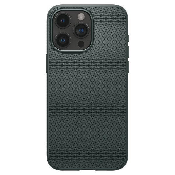 Spigen iPhone 15 Pro -suojakuori Liquid Air Abyss Green