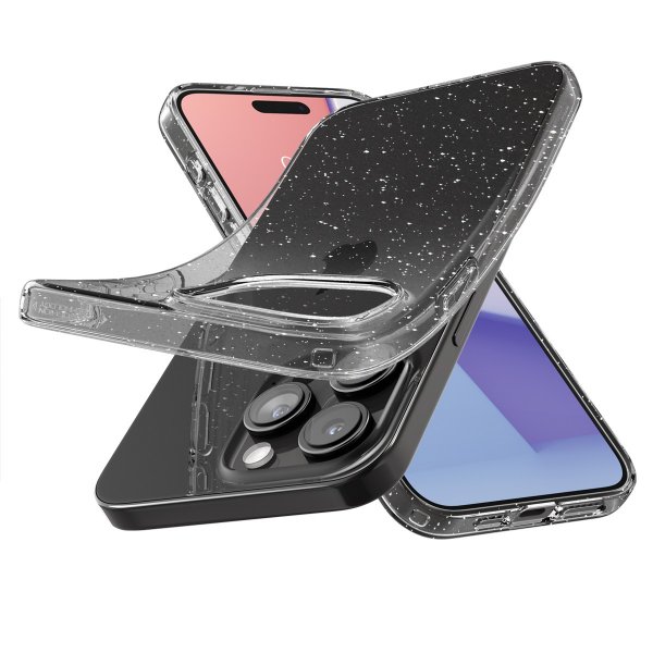 Spigen iPhone 15 Pro Kuori Liquid Crystal Glitter Crystal Quartz