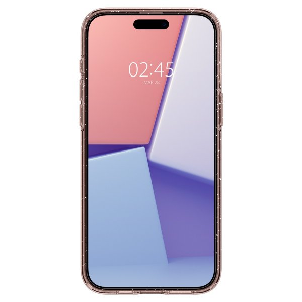 Spigen iPhone 15 Pro Kuori Liquid Crystal Glitter Rose Quartz