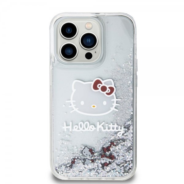 Hello Kitty iPhone 15 Pro Kuori Nestemäinen Glitter Läpikuultava