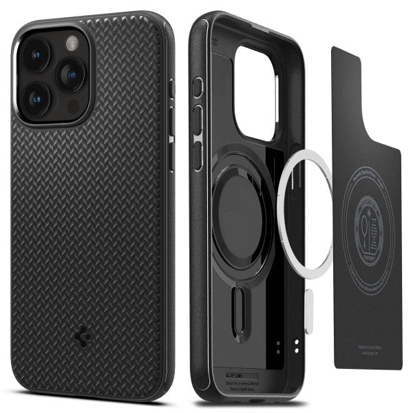 Spigen iPhone 15 Pro -suojakuori Mag Armor MagFit Matte Black