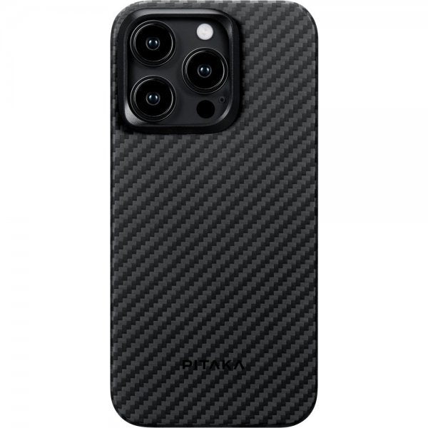 Pitaka iPhone 15 Pro Kuori MagEZ Case 4 Musta/Harmaa Twill