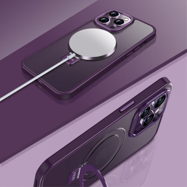 X-Level iPhone 15 Pro Kuori MagSafe-rengas Musta