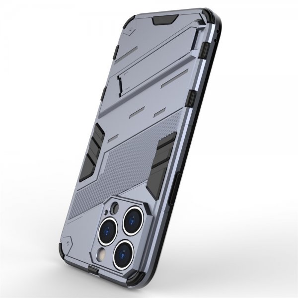 iPhone 15 Pro -suojakuori jalustalla, tummansininen