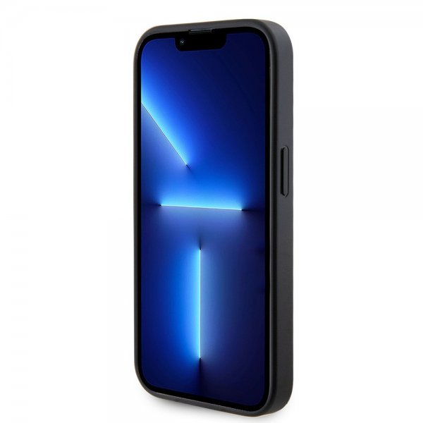 Guess iPhone 15 Pro Kuori Metal Logo Strass Musta
