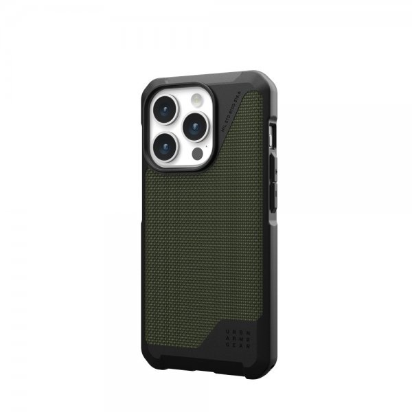 Urban Armor Gear (UAG) iPhone 15 Pro -suojakuori Metropolis LT MagSafe Kevlar, oliivi