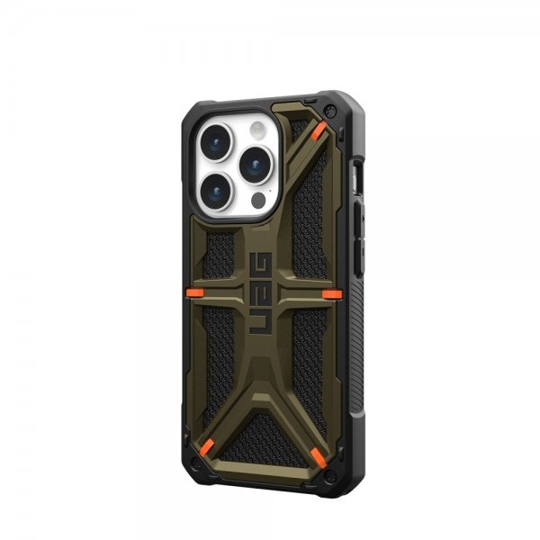Urban Armor Gear (UAG) iPhone 15 Pro -suojakuori Monarch Kevlar Element Green