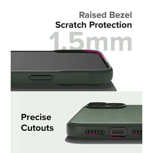 Ringke iPhone 15 Pro -suojakuori, Onyx Dark Green