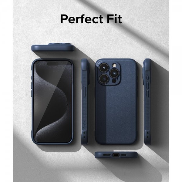 Ringke iPhone 15 Pro -suojakuori, Onyx Navy