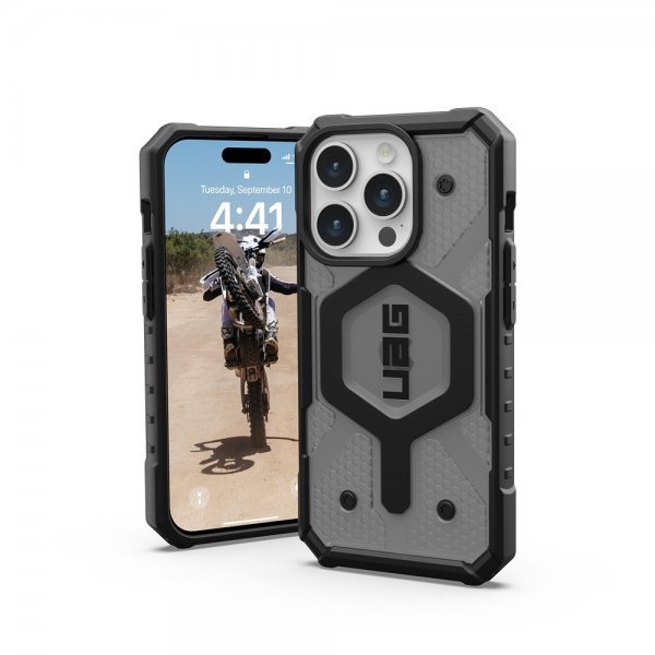 Urban Armor Gear (UAG) iPhone 15 Pro -suojakuori Pathfinder MagSafe Ash