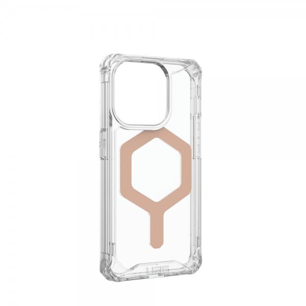 Urban Armor Gear (UAG) iPhone 15 Pro -suojakuori, Plyo MagSafe, Ice Rose Gold