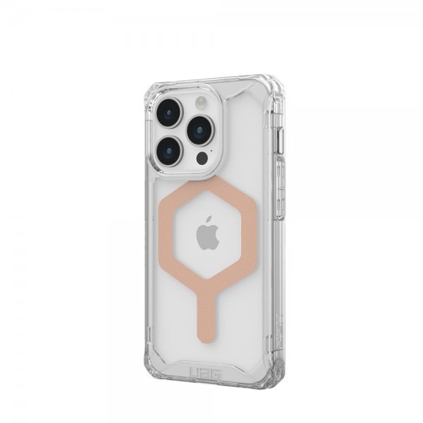 Urban Armor Gear (UAG) iPhone 15 Pro -suojakuori, Plyo MagSafe, Ice Rose Gold