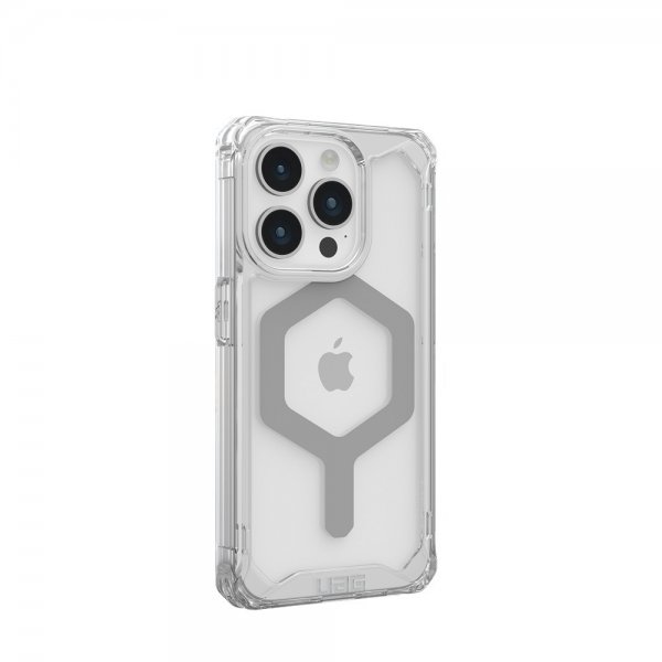 Urban Armor Gear (UAG) iPhone 15 Pro -suojakuori Plyo MagSafe Ice Silver