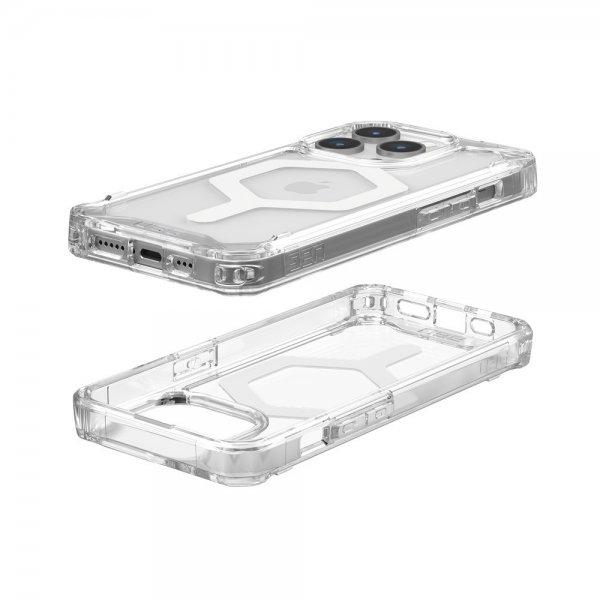 Urban Armor Gear (UAG) iPhone 15 Pro -suojakuori Plyo MagSafe Ice, valkoinen