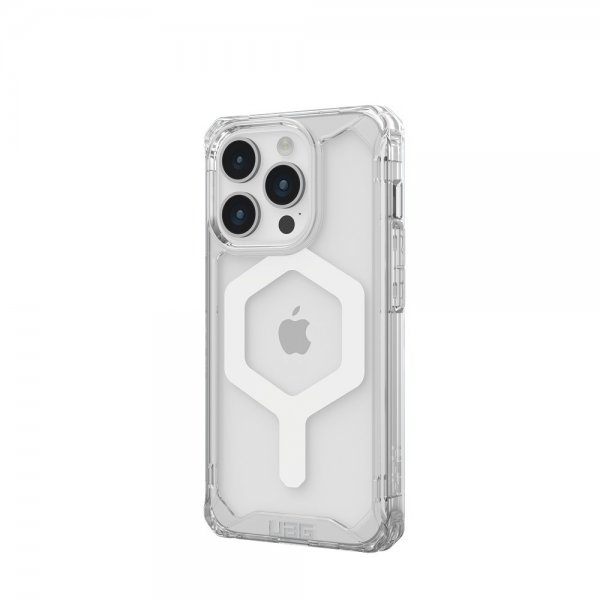 Urban Armor Gear (UAG) iPhone 15 Pro -suojakuori Plyo MagSafe Ice, valkoinen