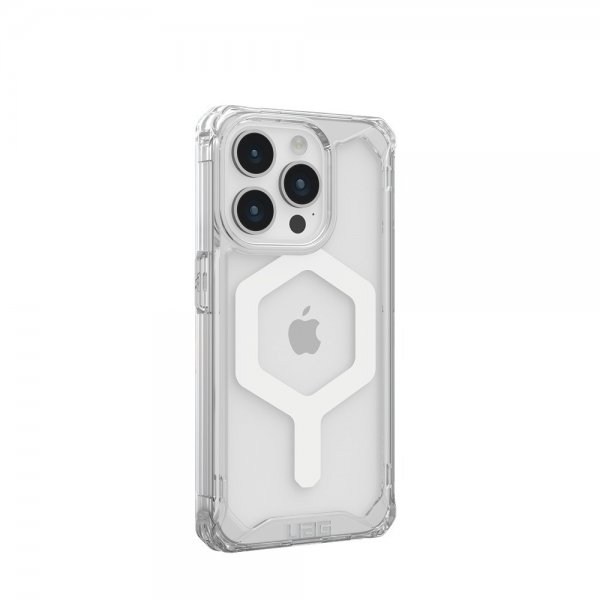 Urban Armor Gear (UAG) iPhone 15 Pro -suojakuori Plyo MagSafe Ice, valkoinen