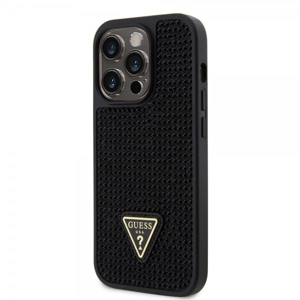 Guess iPhone 15 Pro Kuori Rhinestone Musta