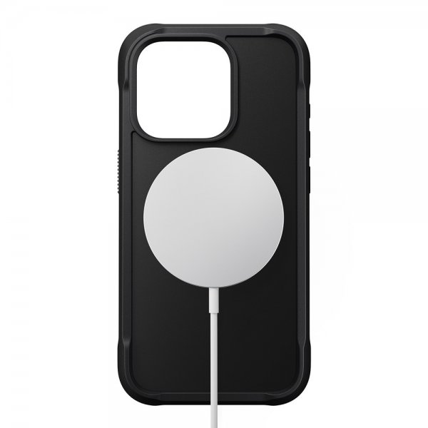 Nomad iPhone 15 Pro -suojakuori, Rugged Case, musta