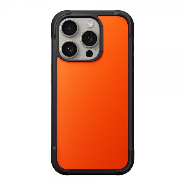 Nomad iPhone 15 Pro -suojakuori Rugged Case Ultra Orange