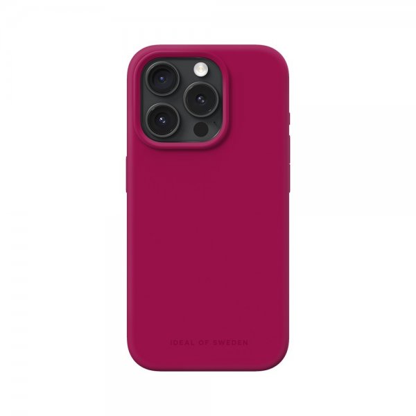 Ideal of Sweden iPhone 15 Pro Silicone Case MagSafe Magenta -suojakuori