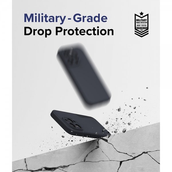 Ringke iPhone 15 Pro Kuori Silikoni Magneettinen Syvänsininen