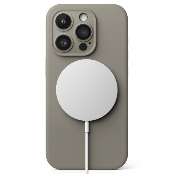 Ringke iPhone 15 Pro -silikonisuojakuori Magneettinen Harmaa