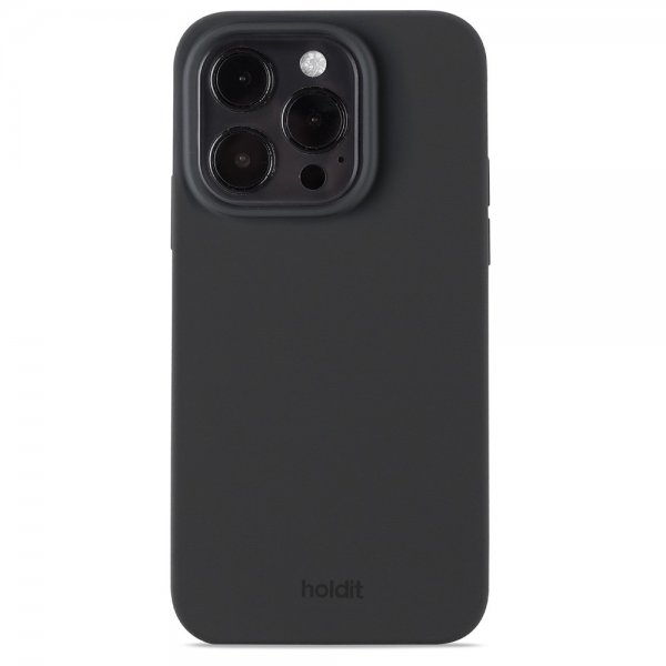 holdit iPhone 15 Pro Silikonikuori Musta