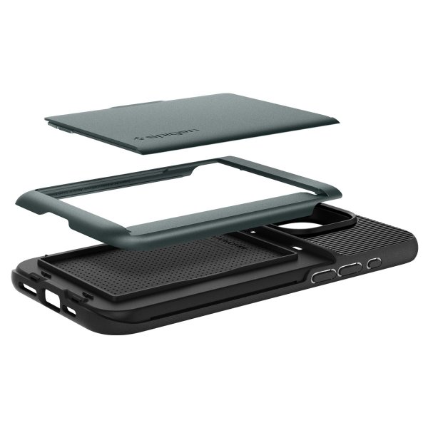 Spigen iPhone 15 Pro Kuori Slim Armor CS Abyss Green