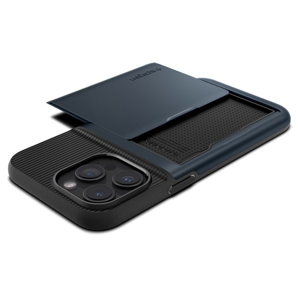 Spigen iPhone 15 Pro -suojakuori Slim Armor CS Metal Slate