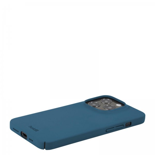Holdit iPhone 15 Pro Kuori Slim Case Denim Blue