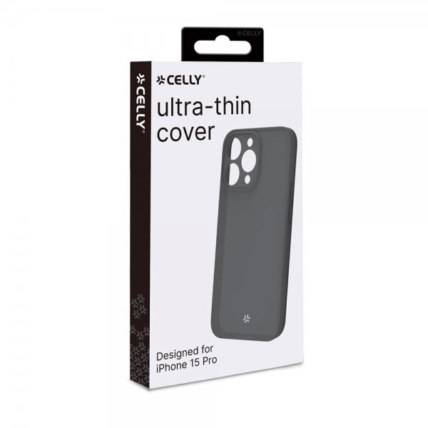 Celly iPhone 15 Pro Kuori SPACE Musta