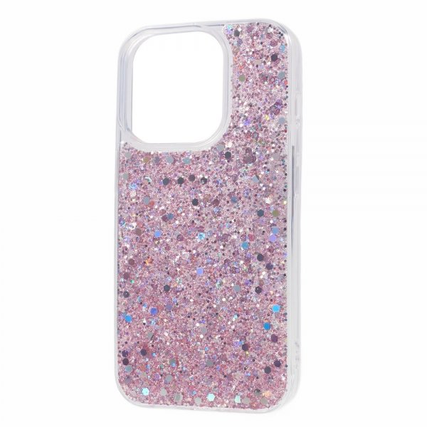 Nordic Covers iPhone 15 Pro -kuori Sparkle Series Blossom Pink
