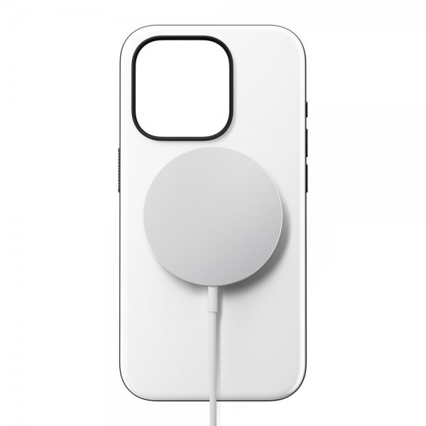 Nomad iPhone 15 Pro -suojakuori, Sport Case, valkoinen