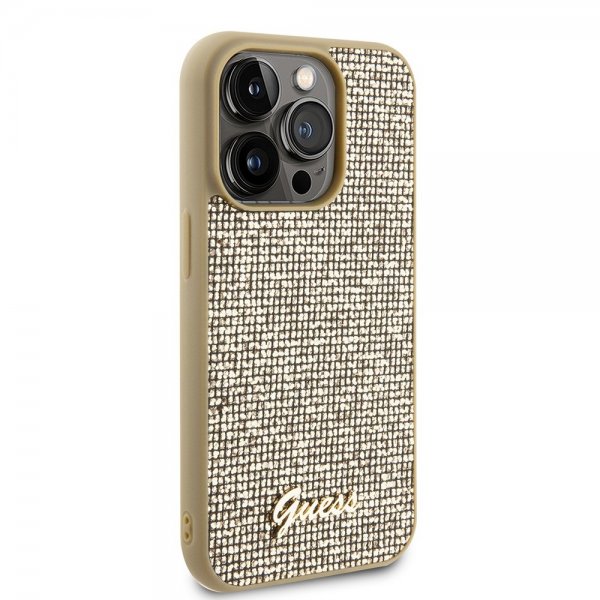 Guess iPhone 15 Pro Kuori Square Mirror Kulta