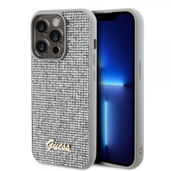 Guess iPhone 15 Pro Kuoret Square Mirror Silver