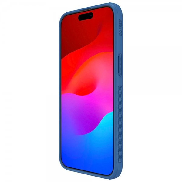Nillkin iPhone 15 Pro -kuori Super Frosted Shield Pro, sininen