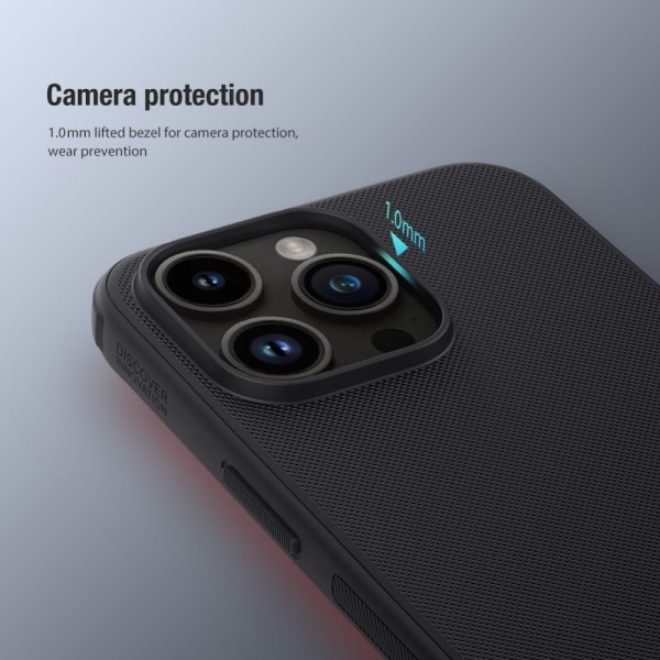 Nillkin iPhone 15 Pro -kuori Super Frosted Shield Pro, sininen
