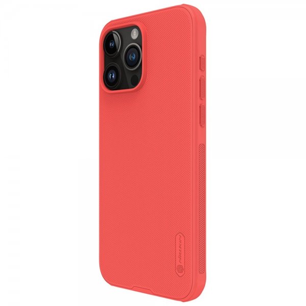 Nillkin iPhone 15 Pro Kuori Super Frosted Shield Pro Punainen