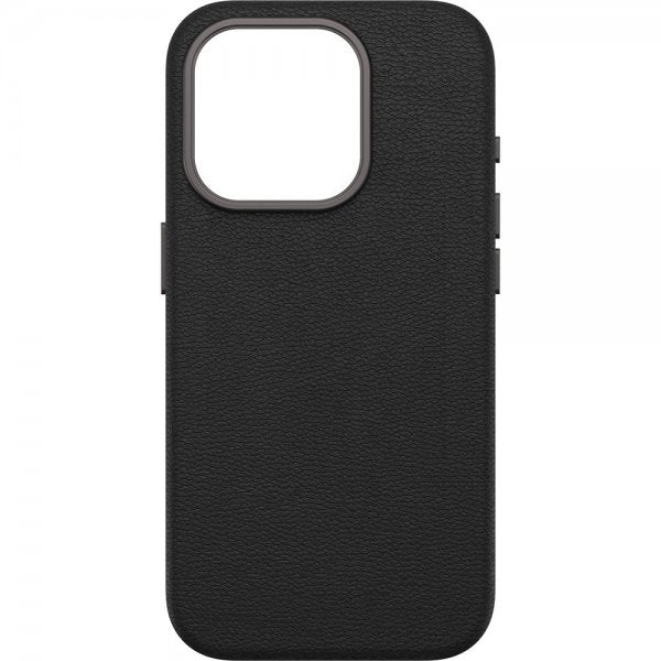 Otterbox iPhone 15 Pro -suojakuori Symmetry Cactus Leather MagSafe Noir Ash